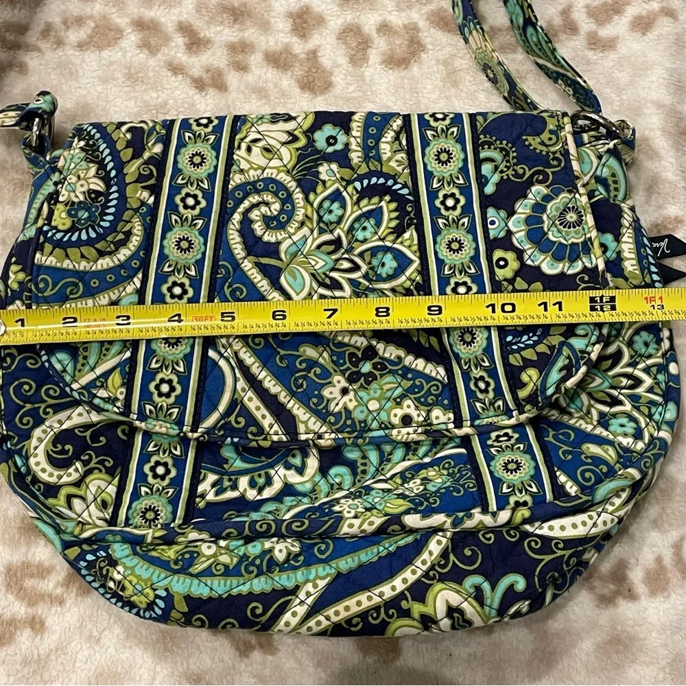 Vera Bradley Rhythm & Blues Crossbody Multicolour Paisley Shoulder Bag - Picture 14 of 16